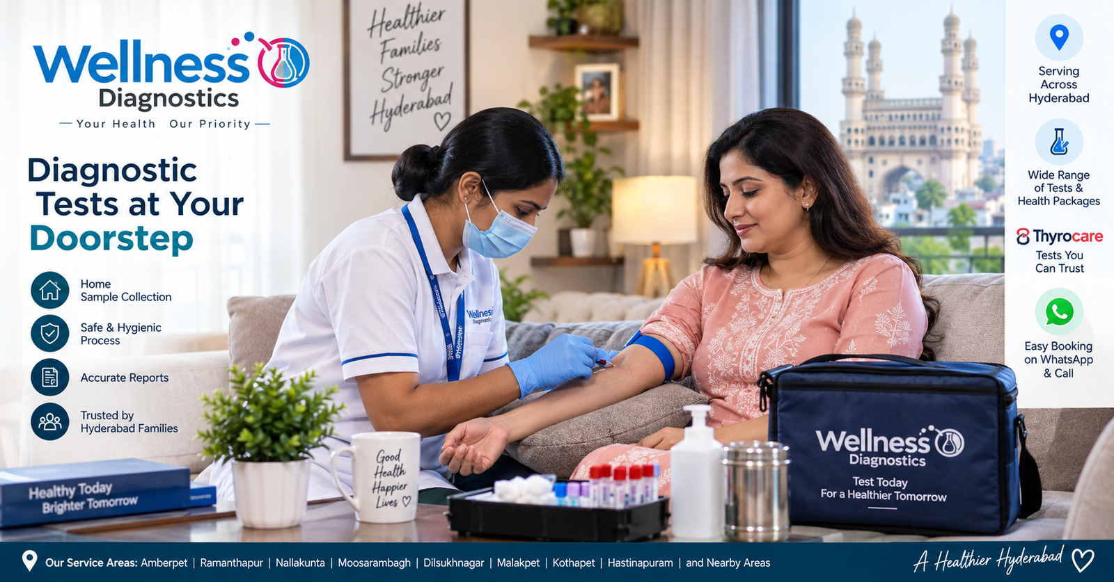 Blood Test at Home in Hyderabad: Easy Home Sample Collection & Booking Guide